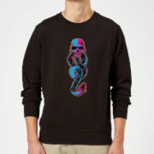 Harry Potter Dark Mark Neon Sweatshirt - Black - S