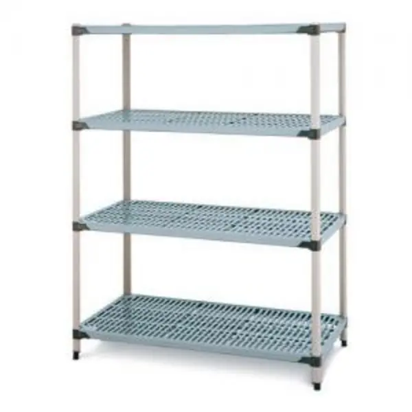 ESE Direct Metromax Q Polymer Shelving, Static, 4 Shelves, Starter, 1590 H x 1525 W x 457 D (mm) 323578 Coldroom Shelving