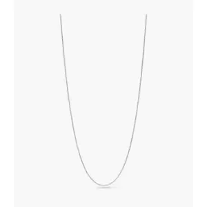 Fossil Outlet Womens Vintage Iconic Oh So Charming Silver-Tone Stainless Steel Chain Necklace - Silver