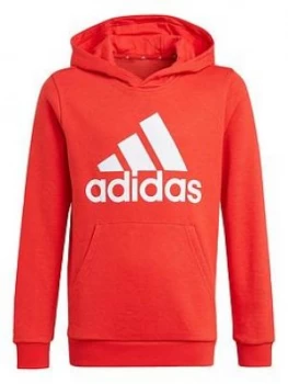 adidas Boys Junior B Bl Hoodie - Red/White, Size 9-10 Years