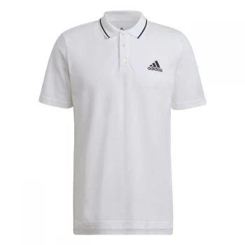 adidas AEROREADY Essentials Piqu Small Logo Polo Shirt M - White / Black