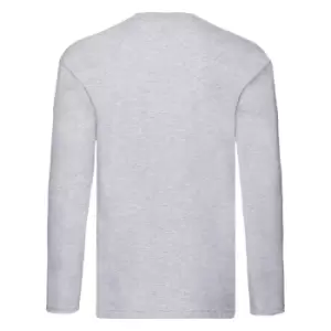 Fruit Of The Loom Mens R Long-Sleeved T-Shirt (S) (Heather Grey)