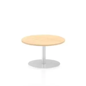 Italia Poseur Table Round 600 Top 475 High Maple