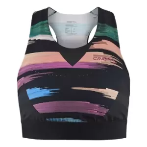 Craft Womens/Ladies CTM Distance Sports Crop Top (L) (Multicoloured/Roxo)