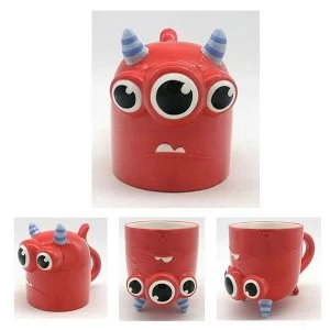 Monstarz Monster Red Upside Down Ceramic Mug