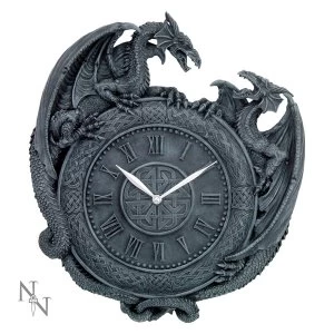 Dragon Duel Wall Clock