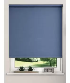 New Edge Navy Blackout Roller Blinds 115cm - wilko