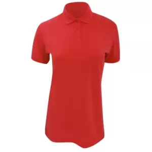 Kustom Kit Ladies Klassic Superwash Short Sleeve Polo Shirt (22) (Red)