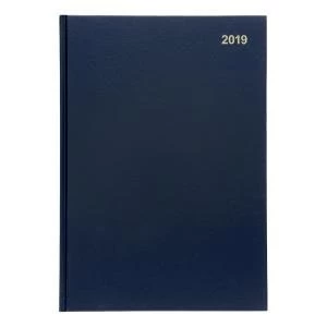 Office A4 2019 Diary Two Days to Page Casebound and Sewn Vinyl Coated