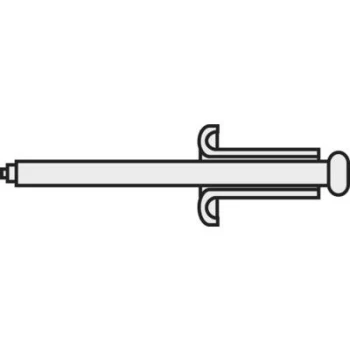 TOOLCRAFT 194735 Blind rivet (Ø x L) 3mm x 5mm Steel Aluminium A3*5 D7337-AL/ST 10 pc(s)