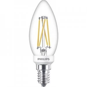 Philips Lighting LED (monochrome) EEC A++ (A++ - E) E14 Candle 4.5 W = 40 W Warm white (Ø x L) 3.5cm x 9.5cm dimmable