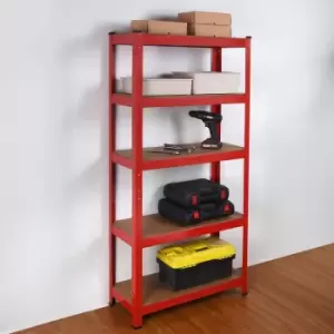 House of Home 5-Tier Red Heavy Duty Shelf