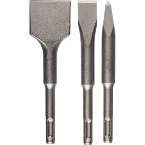 Bosch 3 Piece SDS Plus Stubby Chisel Set