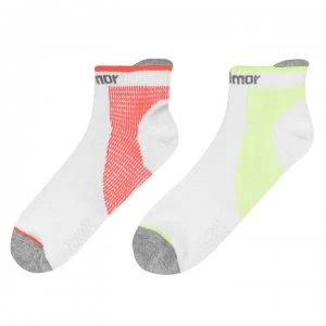 Karrimor 2 Pack Compression Socks Mens - White/Coral/Yel