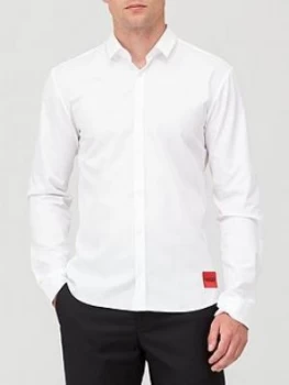 Hugo Boss Ero 3 Red Patch Logo Shirt White Size XS Men