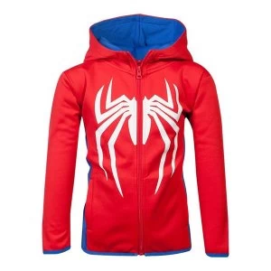 Marvel Comics - Spider-Man Logo Kid's 134/140 Hoodie - Red/Blue