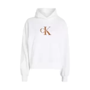 Calvin Klein Jeans Premium Monologo Hoodie - White