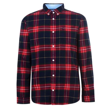 Jack Wills Grant Tartan Flannel Check Shirt - Red