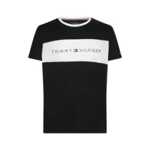 Tommy Hilfiger Neck Short Sleeve T Shirt - Black