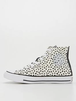 Converse Chuck Taylor All Star Hi- Top Trainers - White/Black, Size 7, Women