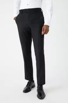 Mens Slim Fit Black Tuxedo Suit Trousers