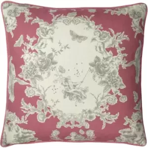 Paoletti - Burford Floral Cushion Berry - Berry