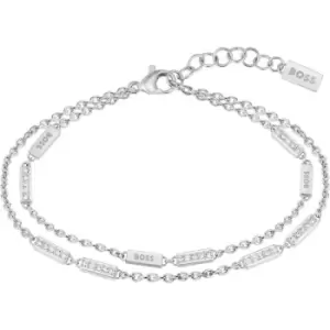 Ladies BOSS Laria Stainless Steel Crystal Bracelet