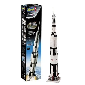 Apollo 11 Saturn V Rocket 50th Anniversary First Moon Landing 1:96 Revell Model Kit