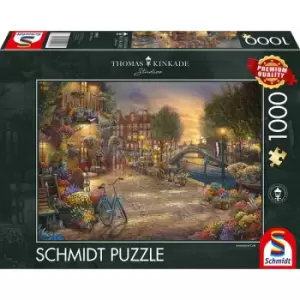 Thomas Kinkade: Amsterdam Cafe 1000 Piece Jigsaw Puzzle