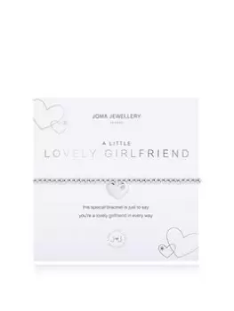 Joma Jewellery A Little , Lovely Girlfriend , Silver , Bracelet , 17.5Cm Stretch