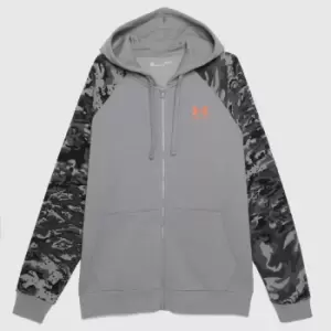 Under Armour Rival Fleece Camo Script In Dark Grey