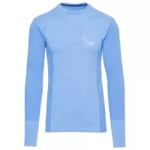 Trespass Mens Timo Long Sleeve Active Top (XL) (Bright Blue Marl)