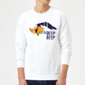 Looney Tunes Road Runner Beep Beep Sweatshirt - White - M