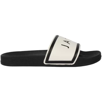 Jack Wills Logo Sliders - White/Black