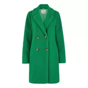 Yumi Green Teddy Bear Coat - Green