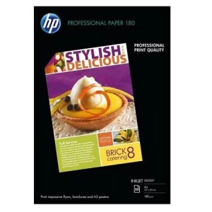 HP C6821A Professional Glossy Inkjet Paper A3 180gsm 50 sheets