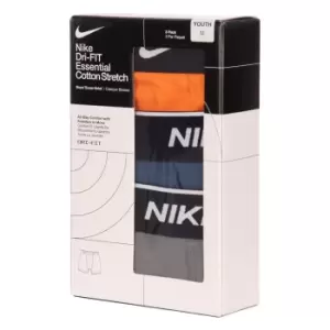 Nike Cotton Boxer Brief 3 Pack Boys - Orange