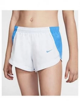 Nike Girls Dry Running Shorts - Grey Blue