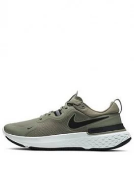 Nike React Miler - Khaki/Black, Khaki/Black, Size 12, Men