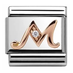 Nomination CLASSIC Rose Gold Letter M Charm 430310/13