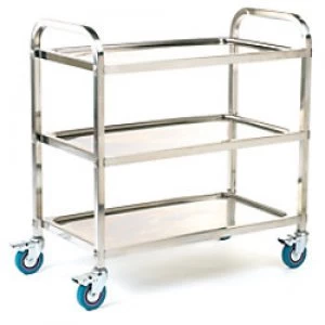 GPC Shelf Trolleys Silver Lifting Capacity Per Shelf: 30kg 445mm x 895mm x 850mm