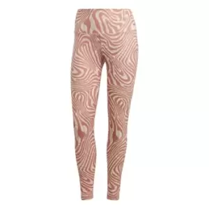 adidas Yoga Essentials Printed 7/8 Leggings Womens - Clay Strata / Wonder Taupe