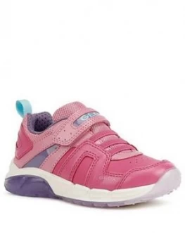 Geox Spaziale Girls Light Trainers - Pink, Size 11 Younger