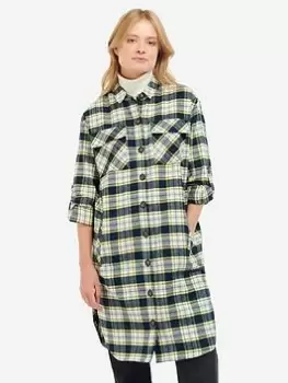 Barbour Coast To Country Lunan Check Shirt Dress - Green, Multi, Size 10, Women