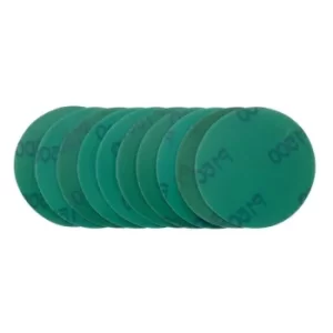 Draper Wet & Dry Sanding Discs with Hook and Loop, 75mm, 1500 Grit (Pack of 10)