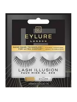 Eylure Lash Illusion Faux Mink 303 Eyelashes, One Colour, Women