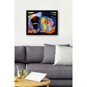 SC0669 Multicolor Decorative Framed MDF Painting