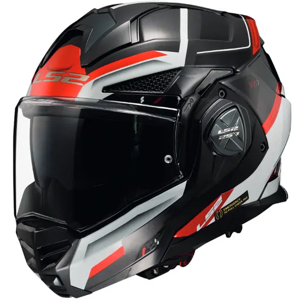 LS2 FF901 Advant X Spectrum Black White Red Modular Helmet Size S