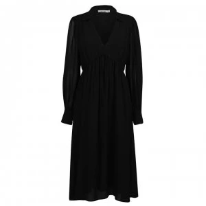 NA-KD Long Sleeve Dress - Black 0002