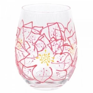 Poinsettias Tumbler Glass